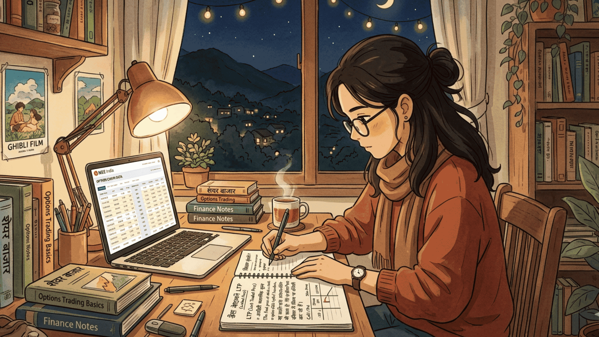 LTP in Option Chain in Hindi