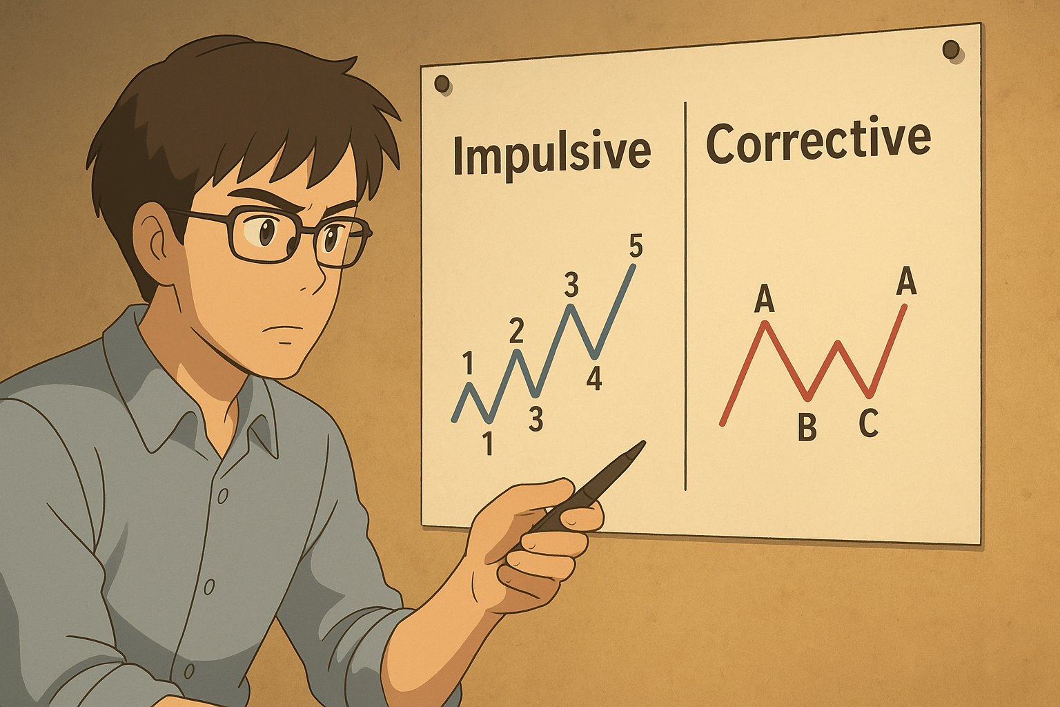 impulsive vs corrective wave