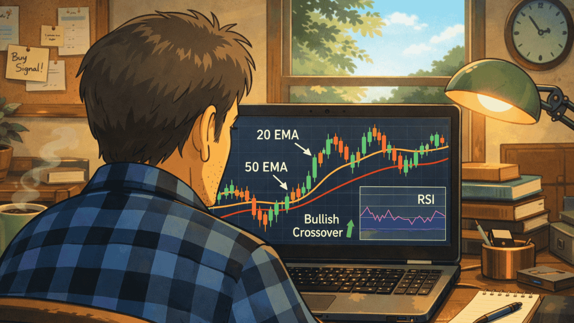 20 and 50 Ema crossover 