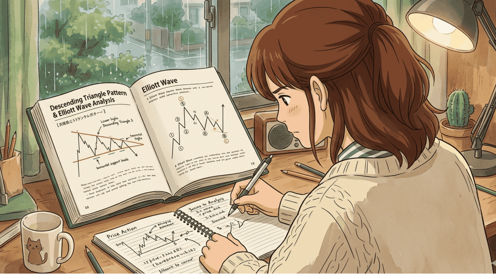 Descending Triangle Pattern Elliott Wave