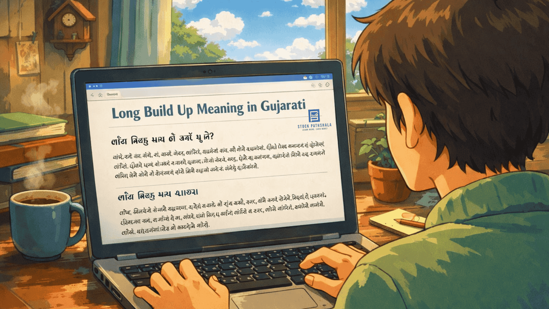 Long Build Up Meaning in Gujarati