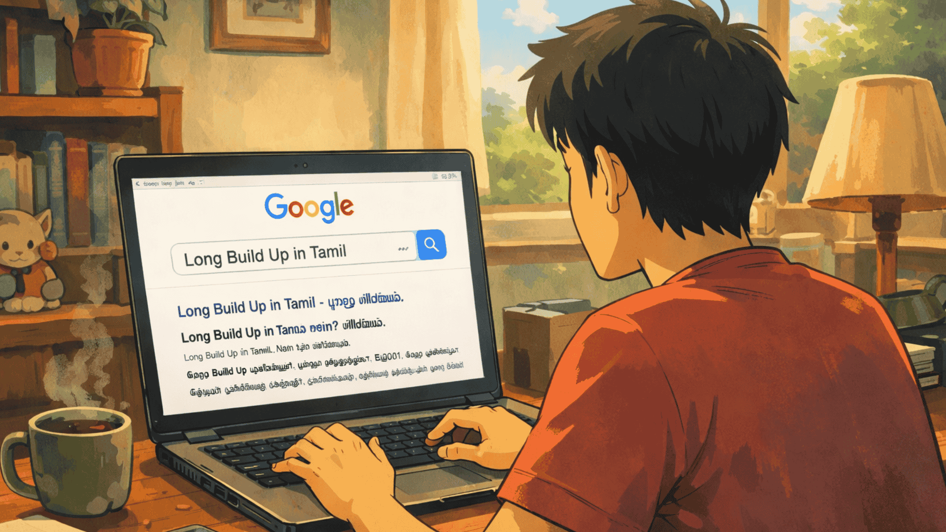 Long Build Up meaning in Tamil