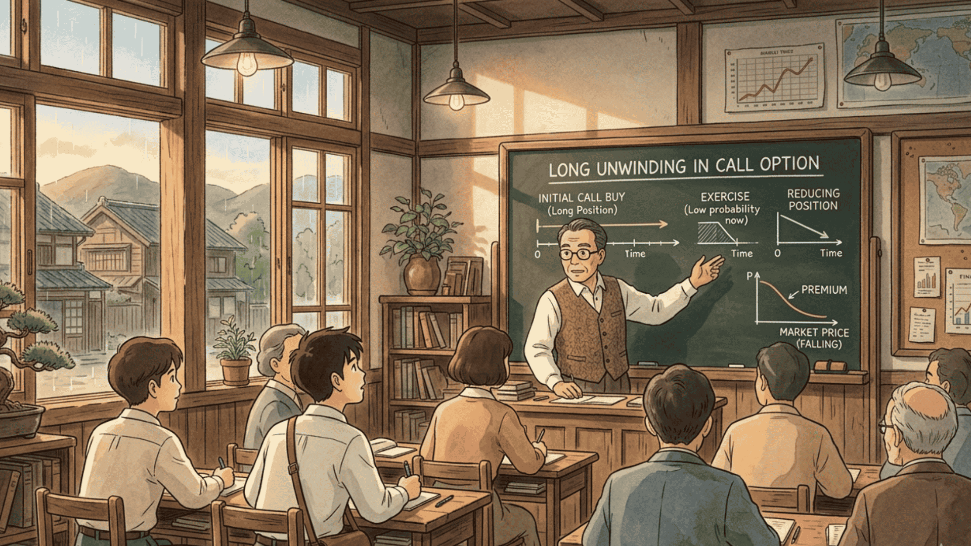 Long Unwinding in Call Option