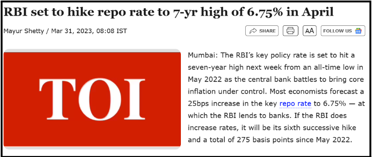 Interest rate and stock market