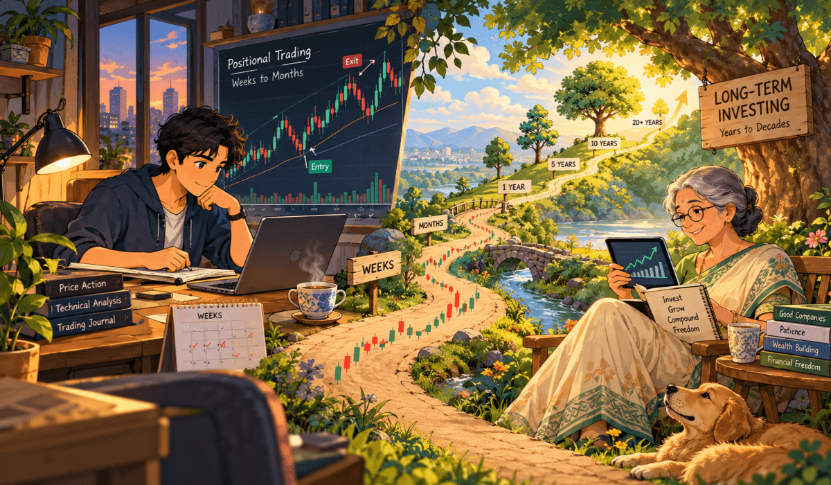 positional trading vs long Term investing