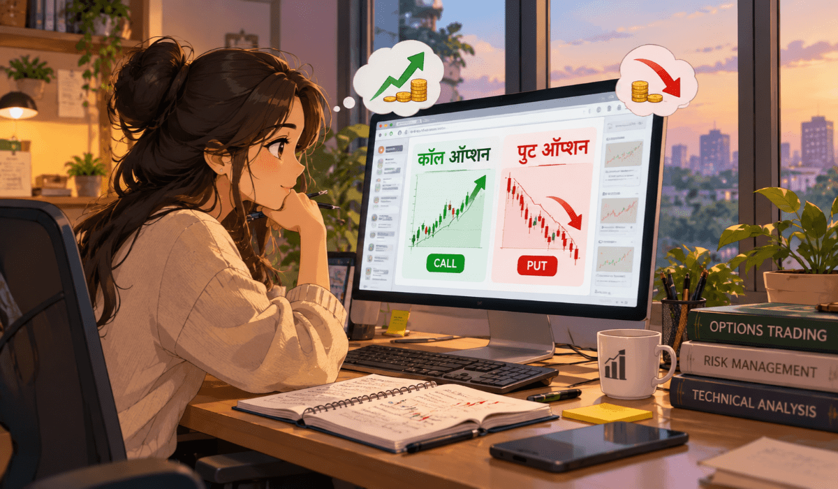 call and put option in hindi