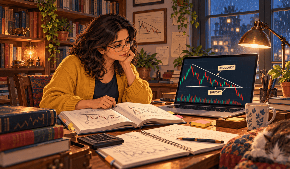 descending triangle pattern