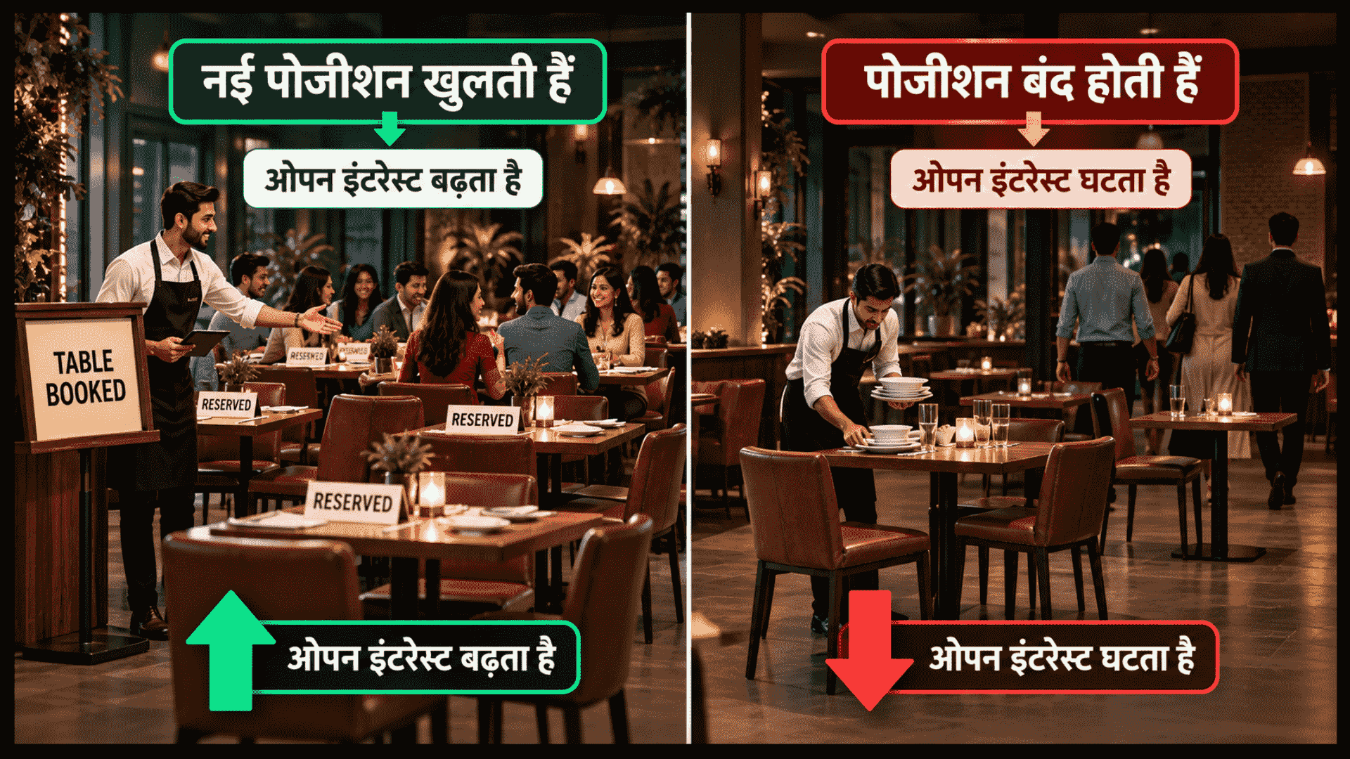 लॉन्ग बिल्ड अप क्या होता है - स्टॉक मार्केट चार्ट और ओपन इंटरेस्ट का विश्लेषण।