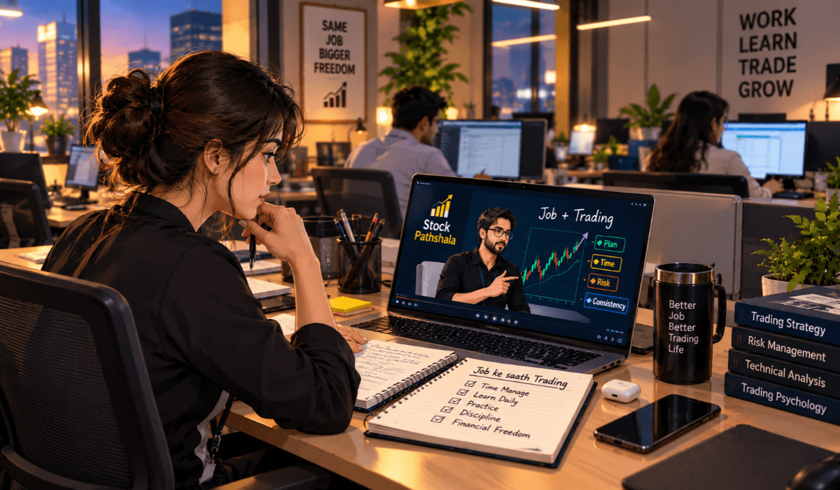 job ke saath trading kaise kare