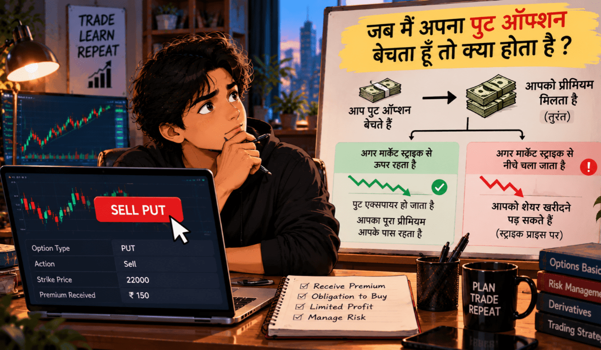 जब मैं अपना पुट ऑप्शन बेचता हूं तो क्या होता है